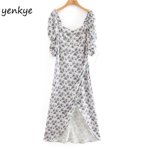 romantic women floral print asymmetric long dress modern lady puff sleeve v neck slit summer vestido 210514, Black;gray
romantic women floral print asymmetric long dress modern lady puff sleeve v neck slit summer vestido 210514, Black;gray
