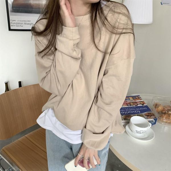 women's hoodies & sweatshirts 2021 autumn women casual gentle loose-fitting fashion office lady solid color sweater, Black
women's hoodies & sweatshirts 2021 autumn women casual gentle loose-fitting fashion office lady solid color sweater, Black