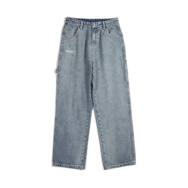men's jeans denim men full length button vintage spring autumn mens long trousers wide leg korean style simple harajuku streetwear, Blue
men's jeans denim men full length button vintage spring autumn mens long trousers wide leg korean style simple harajuku streetwear, Blue