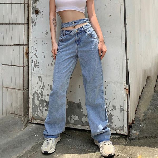 women's jeans autumn fashion y2k waistband washed straight denim baggy pants mom boyfriends streetwear high waist trousers, Blue
women's jeans autumn fashion y2k waistband washed straight denim baggy pants mom boyfriends streetwear high waist trousers, Blue