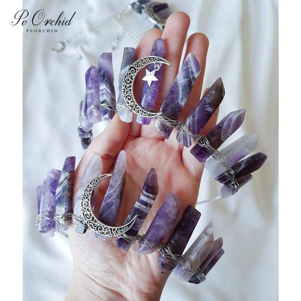 hair clips & barrettes peorchid handmade purple crystal crown wedding accessories for women bridal tiaras vintage jewelry headband bridesmai, Golden;silver
hair clips & barrettes peorchid handmade purple crystal crown wedding accessories for women bridal tiaras vintage jewelry headband bridesmai, Golden;silver