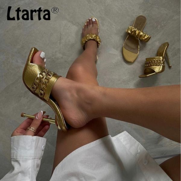 slippers ltarta summer pumps fashion chain sandals shoes women high heels slip on square toe ladies cwf, Black
slippers ltarta summer pumps fashion chain sandals shoes women high heels slip on square toe ladies cwf, Black