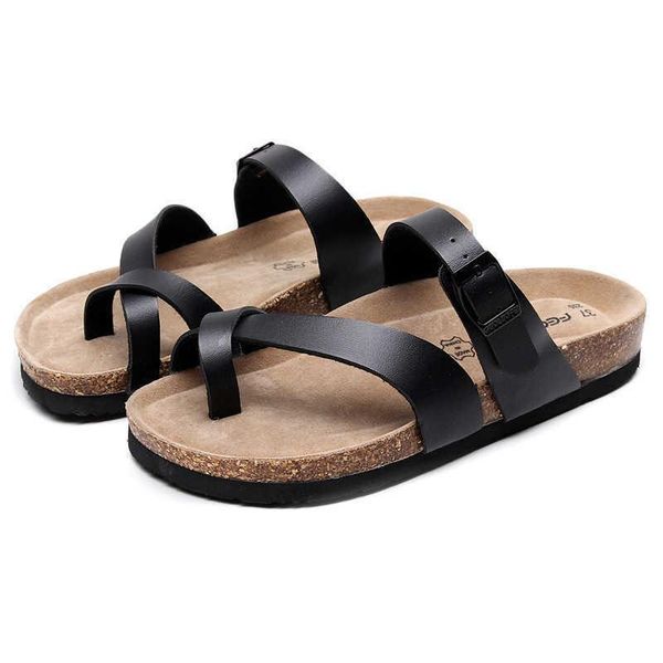 slippers cork women's summer 2021 korean fashion sandals versatile angle wear toe beach, Black
slippers cork women's summer 2021 korean fashion sandals versatile angle wear toe beach, Black