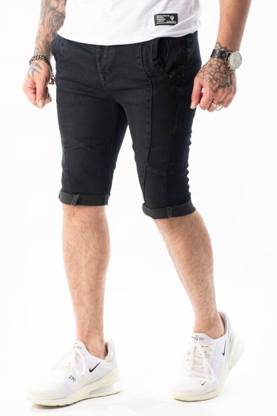 men's shorts deepsea male waist laced narrow cut jeans pants 2113007, White;black 
men's shorts deepsea male waist laced narrow cut jeans pants 2113007, White;black