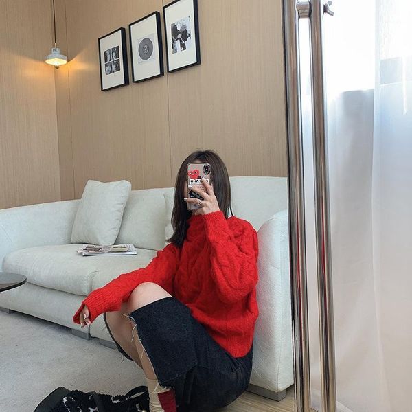 women's sweaters winter korean style solid color o-neck blouse twist pattern red all-match pullover sweater autumn clothes women vintag, White;black
women's sweaters winter korean style solid color o-neck blouse twist pattern red all-match pullover sweater autumn clothes women vintag, White;black