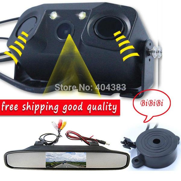car rear view cameras& parking sensors 1 sound alarm ccd reverse backup led camera sensor monitor + 4.3 inch lcd video mirror
car rear view cameras& parking sensors 1 sound alarm ccd reverse backup led camera sensor monitor + 4.3 inch lcd video mirror