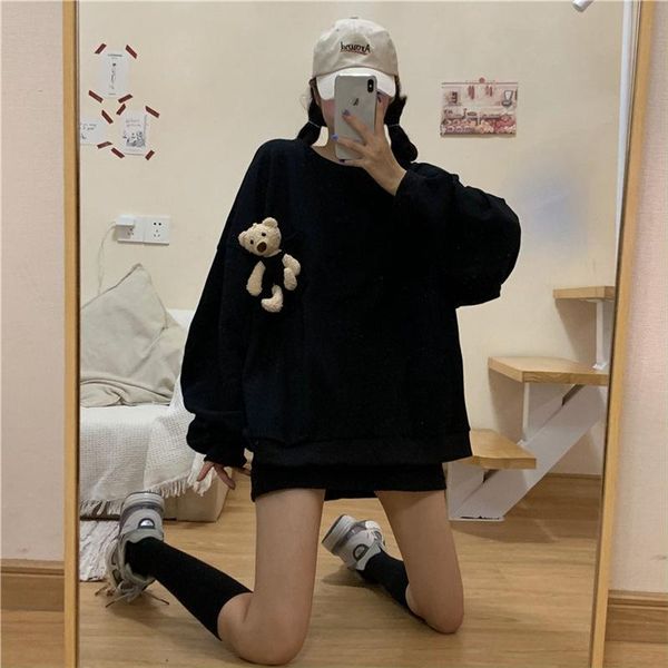 women's hoodies & sweatshirts s2 citylife thin autumn hoodie lazy design cute bear long sleeve clothing, Black
women's hoodies & sweatshirts s2 citylife thin autumn hoodie lazy design cute bear long sleeve clothing, Black