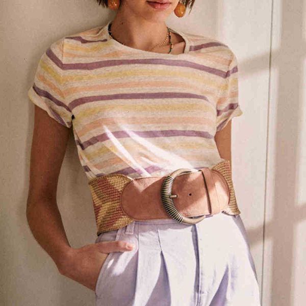 women's t-shirt shirs sripes shir femme shor sleeve round collar coon lively elegan summer dignified chic rero casual tee kz4x, White
women's t-shirt shirs sripes shir femme shor sleeve round collar coon lively elegan summer dignified chic rero casual tee kz4x, White