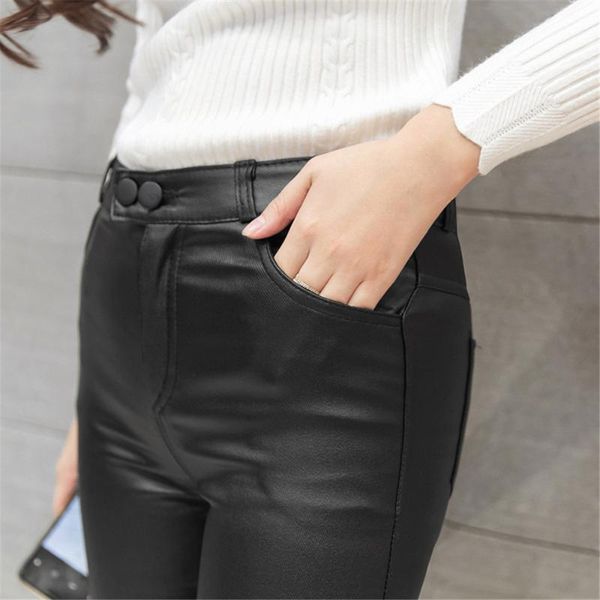 women's pants & capris pocket women spring high waist leather trousers pu skinny stretch pencil legging, Black;white
women's pants & capris pocket women spring high waist leather trousers pu skinny stretch pencil legging, Black;white