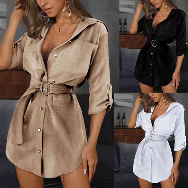 casual dresses fashion shirt fall clothing long sleeve button turndowen collar sashes women mini plus size qnys, Black;gray
casual dresses fashion shirt fall clothing long sleeve button turndowen collar sashes women mini plus size qnys, Black;gray