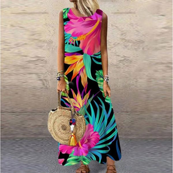casual dresses vintage dress women fashion o-neck sleeveless print summer party bench sling halter maxi vestido mujer largos vestidos, Black;gray
casual dresses vintage dress women fashion o-neck sleeveless print summer party bench sling halter maxi vestido mujer largos vestidos, Black;gray