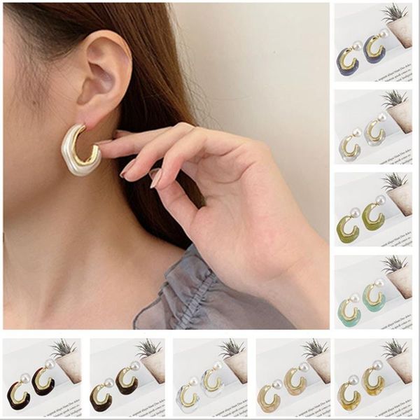 stud splicing fashion jewelry pearl metal c shape drop dangle geometric earrings acrylic pendant resin, Golden;silver
stud splicing fashion jewelry pearl metal c shape drop dangle geometric earrings acrylic pendant resin, Golden;silver