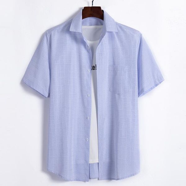 men's dress shirts summer s~8xl short sleeve shirt square collar non-iron regular fit anti-wrinkle pocket male social, White;black
men's dress shirts summer s~8xl short sleeve shirt square collar non-iron regular fit anti-wrinkle pocket male social, White;black