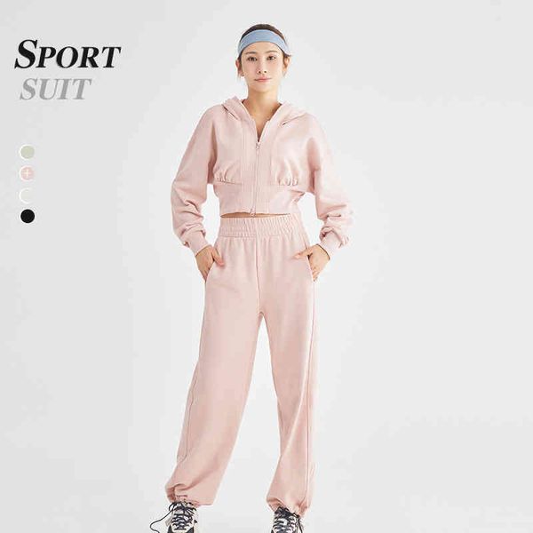 yoga women's 2021 autumn and winter new fitns running suit leisure sweater long sve coat two-piece sportswear, Gray
yoga women's 2021 autumn and winter new fitns running suit leisure sweater long sve coat two-piece sportswear, Gray