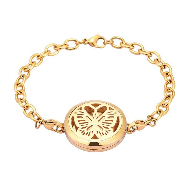 pendant necklaces essential oil diffuser stainless steel butterfly perfume box bracelet locket with 12 refill pads, Silver
pendant necklaces essential oil diffuser stainless steel butterfly perfume box bracelet locket with 12 refill pads, Silver