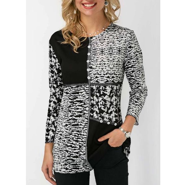 autumn/winter plus size women's sweaters round neck long sleeve slim fit knit sweater, White;black 
autumn/winter plus size women's sweaters round neck long sleeve slim fit knit sweater, White;black