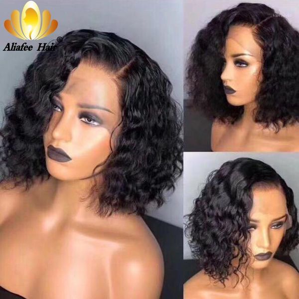 aliafee bob lace front wigs 13x4 pre plucked brazilian deep wave short human hair 150% density remy hair1, Black;brown
aliafee bob lace front wigs 13x4 pre plucked brazilian deep wave short human hair 150% density remy hair1, Black;brown