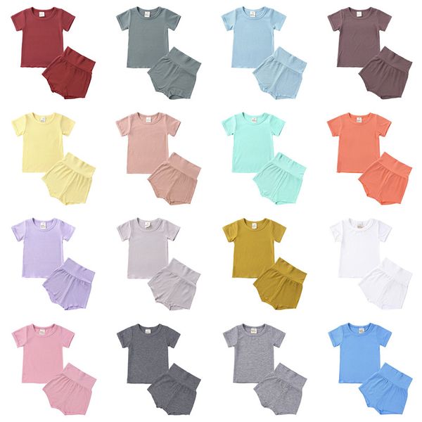 baby boy girl clothing suit wear clothe set t shirt shorts 2 pcs summer solid color outfit pajamas boutique, White
baby boy girl clothing suit wear clothe set t shirt shorts 2 pcs summer solid color outfit pajamas boutique, White