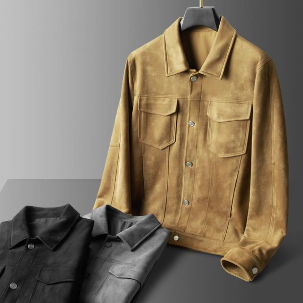 men's jackets jsbdhighly recommended comfortable elastic suede vintage jacket men fall casual lapel coat, Black;brown
men's jackets jsbdhighly recommended comfortable elastic suede vintage jacket men fall casual lapel coat, Black;brown