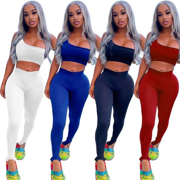 pullover special club womens tracksuits black young joker soft one off shoulder tank sleeve group long pants skinny women, Gray
pullover special club womens tracksuits black young joker soft one off shoulder tank sleeve group long pants skinny women, Gray