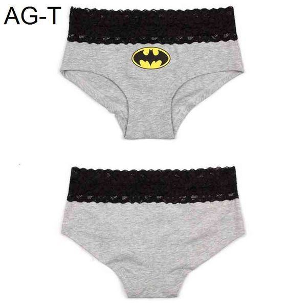 women briefs hero cartoon printed lace cotton panties breathable ropa interior triangle female underpants, Black;pink
women briefs hero cartoon printed lace cotton panties breathable ropa interior triangle female underpants, Black;pink