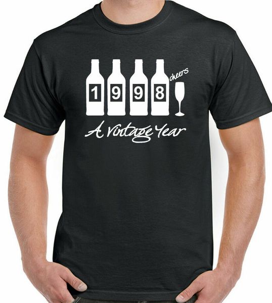 1998 bottles men funny 23rd birthday t-shirt 23 years gift, White;black
1998 bottles men funny 23rd birthday t-shirt 23 years gift, White;black