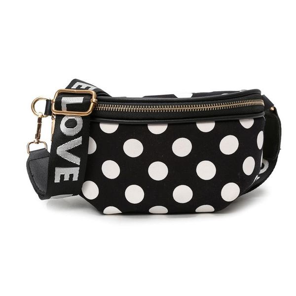 dual-use waist bag style ladies pu female wide shoulder strap polka dot messenger chest bags
dual-use waist bag style ladies pu female wide shoulder strap polka dot messenger chest bags