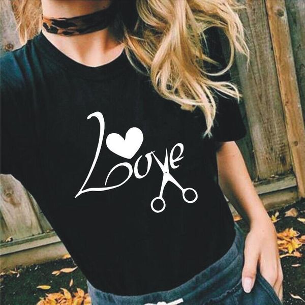women tshirt casual summer short sleeve harajuku shirt barber love scissor home print tee femme plus size camiseta mujer women's t-shir, White
women tshirt casual summer short sleeve harajuku shirt barber love scissor home print tee femme plus size camiseta mujer women's t-shir, White
