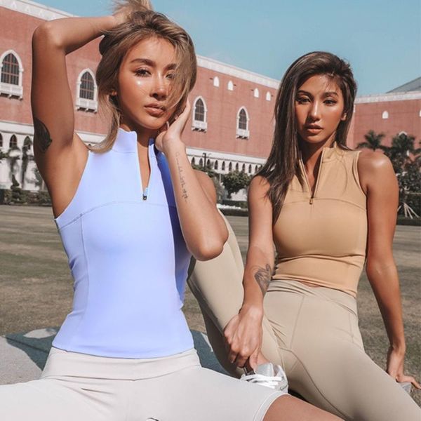 summer half zipper sport vest women sleeveless yoga jersey comfortable fitness gym elastic tanks running outfit
summer half zipper sport vest women sleeveless yoga jersey comfortable fitness gym elastic tanks running outfit