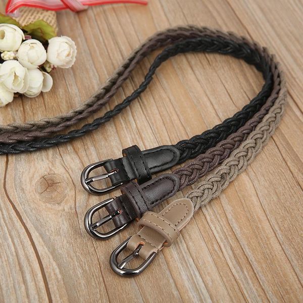 belts women's belt fashion wax cord woven for dress pin buckle ladies female thin braid narrow, Black;brown
belts women's belt fashion wax cord woven for dress pin buckle ladies female thin braid narrow, Black;brown