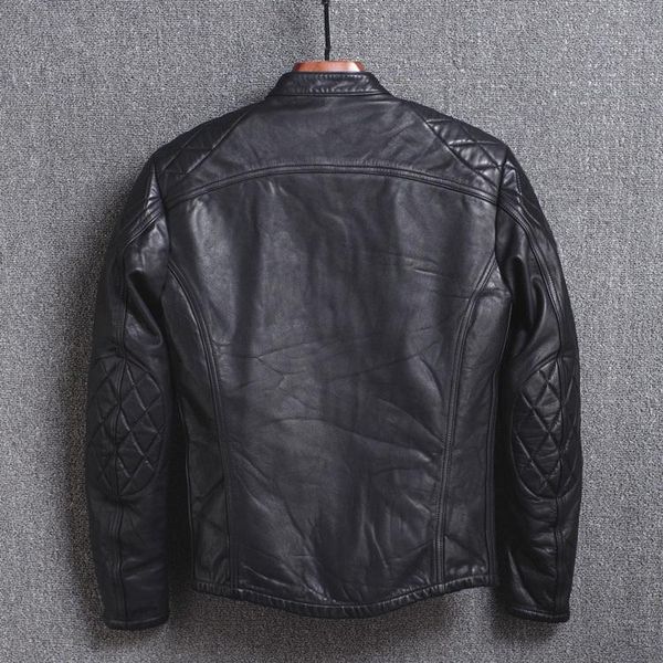 men's leather & faux 2021 genuine cow jacket men stand collar spring autumn coat cowhide motorcycle jackets y12-19 kj2313, Black
men's leather & faux 2021 genuine cow jacket men stand collar spring autumn coat cowhide motorcycle jackets y12-19 kj2313, Black