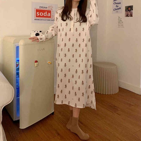 women's sleepwear bear nightgowns kawaii homewear split long sleeve spring autumn sleepwear christmas home clothes girls loungewea, Black;red
women's sleepwear bear nightgowns kawaii homewear split long sleeve spring autumn sleepwear christmas home clothes girls loungewea, Black;red