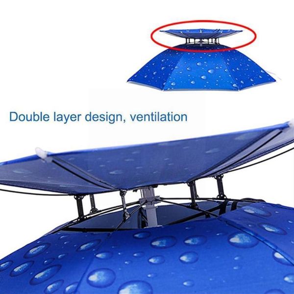 outdoor hats foldable umbrella hat anti-rain anti-uv fishing caps layer hiking umbrellas beach gear travel double rain b7n3, Black;white
outdoor hats foldable umbrella hat anti-rain anti-uv fishing caps layer hiking umbrellas beach gear travel double rain b7n3, Black;white