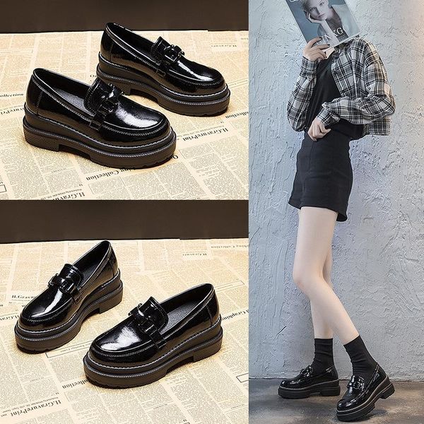 dress shoes british style leather women's fashion retro college wind slope heel thick sole patent black single
dress shoes british style leather women's fashion retro college wind slope heel thick sole patent black single