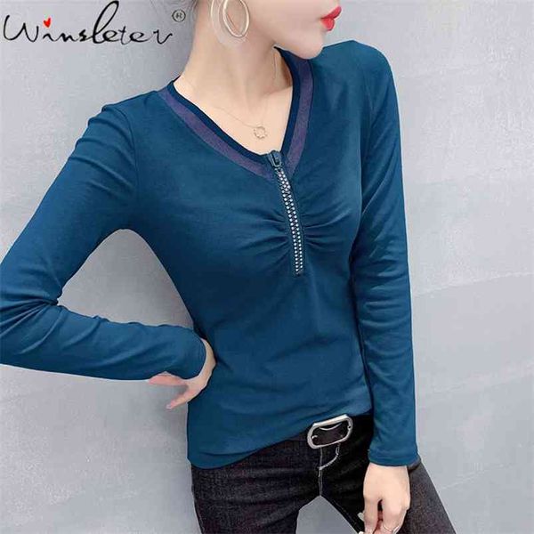 peacock blue t-shirt women mesh patchwork v-neck zipper ruched long sleeve slim stretchy autumn spring t010203a 210421, White
peacock blue t-shirt women mesh patchwork v-neck zipper ruched long sleeve slim stretchy autumn spring t010203a 210421, White