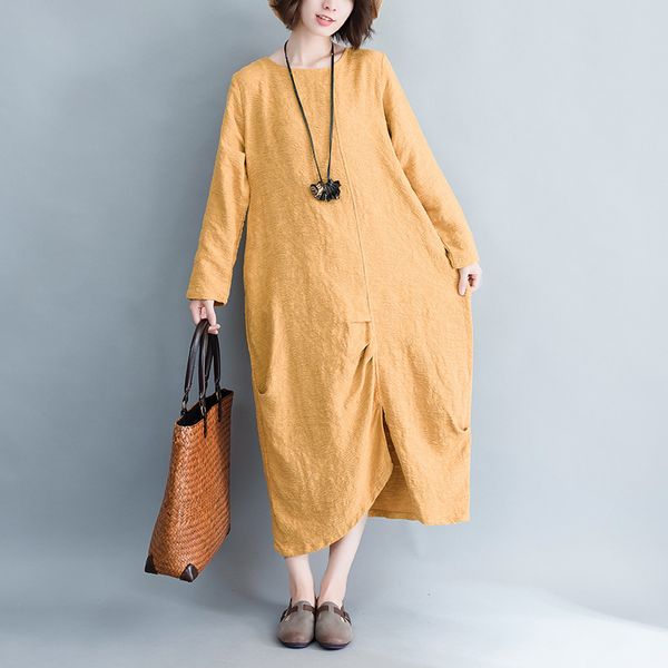 johnature fashion floral print o-neck pockets irregular dress autumn cotton linen comfortable long sleeve women dresses 210521, Black;gray
johnature fashion floral print o-neck pockets irregular dress autumn cotton linen comfortable long sleeve women dresses 210521, Black;gray