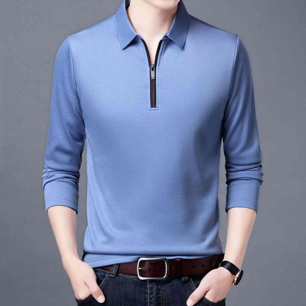 21 spring and autumn solid color casual men's long sleeve pullover t-shirt bottomed shirt brand lapel semi zipper men, Black
21 spring and autumn solid color casual men's long sleeve pullover t-shirt bottomed shirt brand lapel semi zipper men, Black
