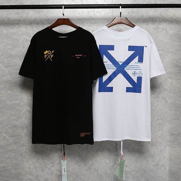 t shirt summer men's casual short sleeve t-shirt fashion brand ow vancouver limited off arrow deceleration belt, White;black
t shirt summer men's casual short sleeve t-shirt fashion brand ow vancouver limited off arrow deceleration belt, White;black