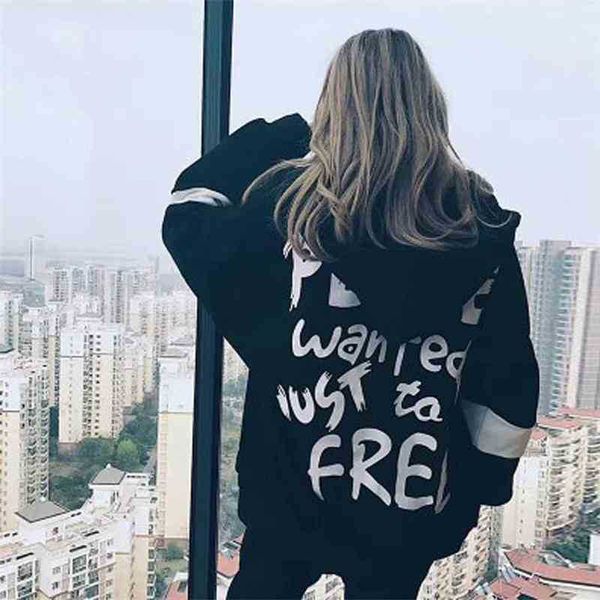 hip hop niche ins winter personalized women's wear thickened hsome loose bf hooded fluffy fashion brand sweater, Black
hip hop niche ins winter personalized women's wear thickened hsome loose bf hooded fluffy fashion brand sweater, Black