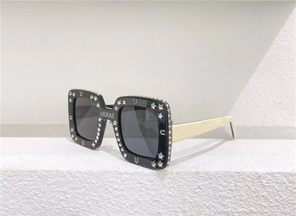 fashion design sunglasses 0780s square frame studded with diamonds trendy style summer outdoor uv 400 protective glasses quality, White;black
fashion design sunglasses 0780s square frame studded with diamonds trendy style summer outdoor uv 400 protective glasses quality, White;black