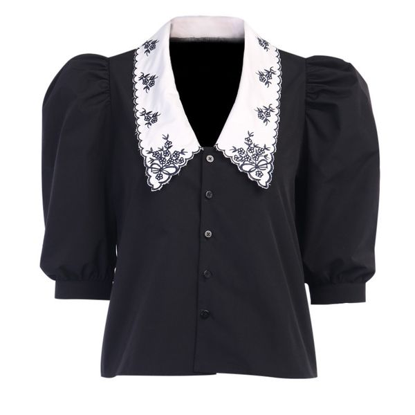 paris girl vintage embroidered doll collar office lady bubble short sleeve chic chemise female summer fashion casual blouse 210524, White
paris girl vintage embroidered doll collar office lady bubble short sleeve chic chemise female summer fashion casual blouse 210524, White
