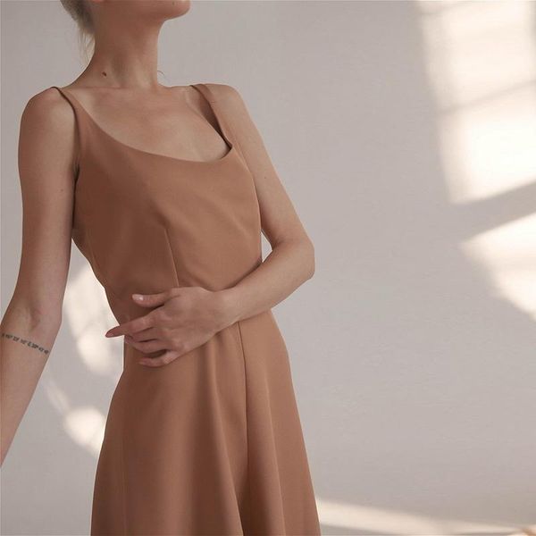 casual dresses 2021 summer white backless a-line long dress party date solid high waist spaghetti strap women elegant simple, Black;gray
casual dresses 2021 summer white backless a-line long dress party date solid high waist spaghetti strap women elegant simple, Black;gray