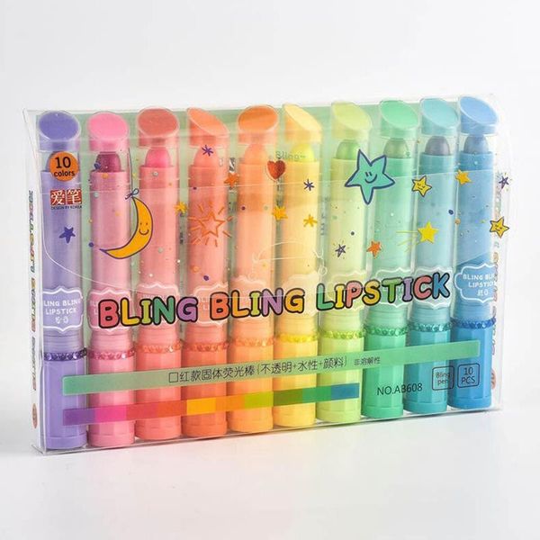 highlighters 30 pcs/lot sweet lipstick color highlighter pen novelty marker pens for kids girl gift stationery office school supplies eb607, Black;red
highlighters 30 pcs/lot sweet lipstick color highlighter pen novelty marker pens for kids girl gift stationery office school supplies eb607, Black;red