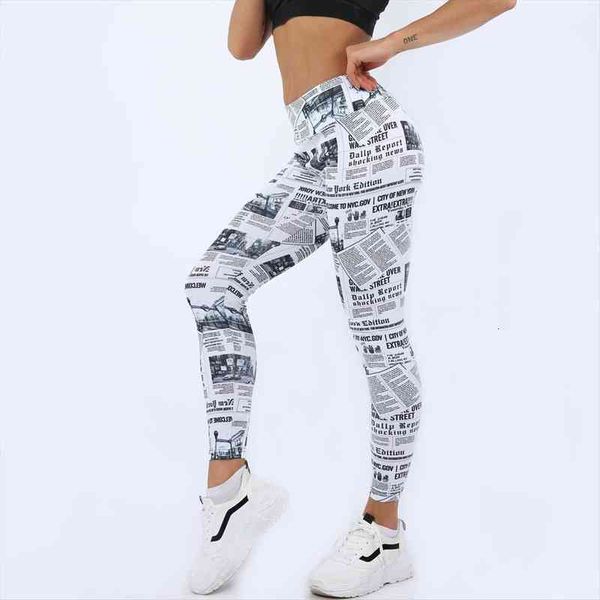 digital newspaper print leggings women yo-ga leggings women sports running pants fitness, Black
digital newspaper print leggings women yo-ga leggings women sports running pants fitness, Black