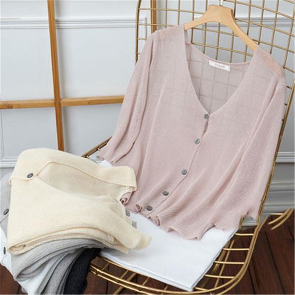 thin summer sunscreen short design women sweater shawl ice silk knitted cardigan overcoat three quarter air conditioned jacket, White;black
thin summer sunscreen short design women sweater shawl ice silk knitted cardigan overcoat three quarter air conditioned jacket, White;black