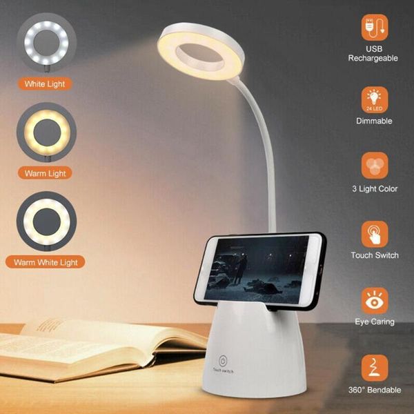 book lights 2021 table lamp leds usb touch night light stepless dimming desk eye protection learning multi-function bracket pen holder
book lights 2021 table lamp leds usb touch night light stepless dimming desk eye protection learning multi-function bracket pen holder