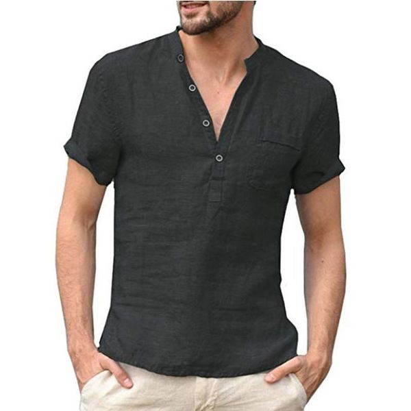 men's casual shirts leisure cotton linen shirt solid color men loose male short sleeve autumn summer comfortable breathes, White;black
men's casual shirts leisure cotton linen shirt solid color men loose male short sleeve autumn summer comfortable breathes, White;black