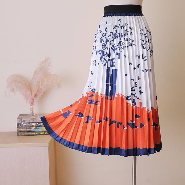 women's ankle-length stylish fashion skirt girl's summer alphabet printed cartoon casual chic jupe skirts, Black
women's ankle-length stylish fashion skirt girl's summer alphabet printed cartoon casual chic jupe skirts, Black