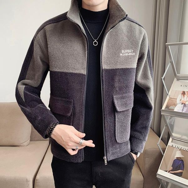 men's jackets autumn winter woolen short fake fur mink velvet keep warm casual trench overcoats streetwear social windbreaker, Black;brown
men's jackets autumn winter woolen short fake fur mink velvet keep warm casual trench overcoats streetwear social windbreaker, Black;brown