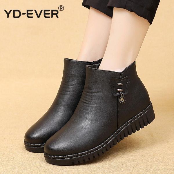 boots women snow winter flat heels ankle warm platform shoes leather thick fur booties, Black
boots women snow winter flat heels ankle warm platform shoes leather thick fur booties, Black